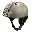 Nutcase  Little Nutty Snow & Bike Silver Fly Glitter Helmet